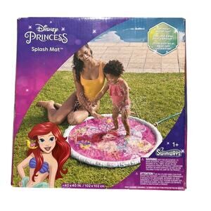 SwimWays Disney Princess Ariel Splash Mat, Kids Splash Pad & Outdoor Toys